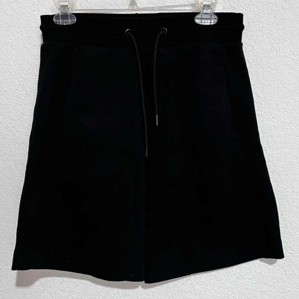 Zara Black Jersey Knit 3 Pocket Athletic Shorts Medium